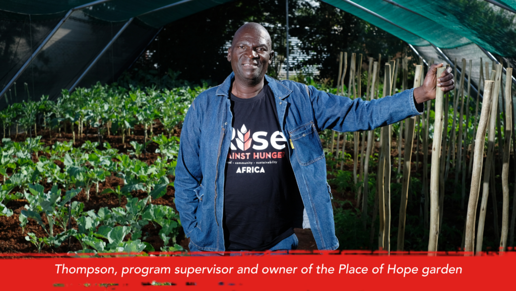 Thompson, program supervisor and owner of the Place of Hope garden